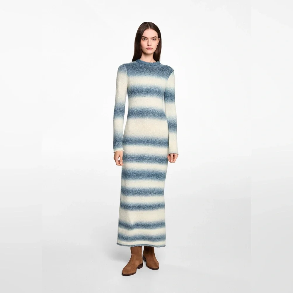 NWT Mango Striped Sweater Dress – Size M - Picture 1 of 11